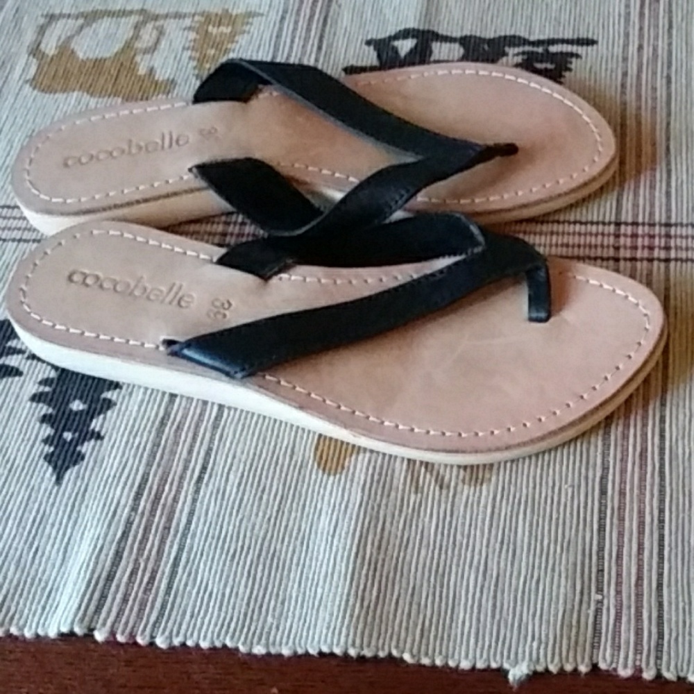 Cocobelle leather flip flop sandals